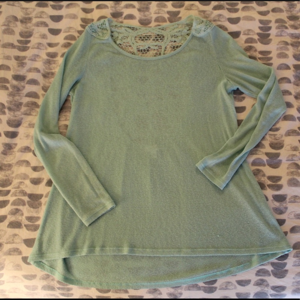 Light Blue/Mint Long Sleeve Top